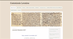 Desktop Screenshot of commissio-leonina.org